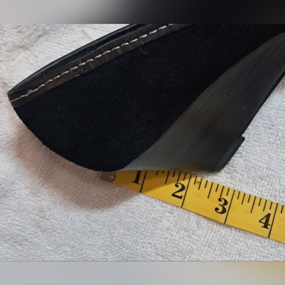 Lauren Ralph Lauren Bernee Black Suede Wedge – Size 10B - Picture 14 of 16